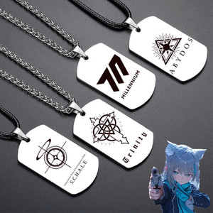 Anime gioco blu archivio <span class=keywords><strong>la</strong></span> collana di animazione Abydos Sunaookami ciondolo uomo donna moda Halloween accessori Cosplay regali - Product Image 1