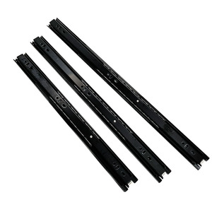 Toptan 3 kat hidrolik yumuşak yakın tampon çekmece kızakları mobilya donanım için çekmece rayı koşucular raylar kılavuzu - Product Image 2