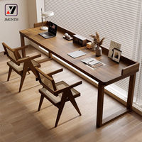 Bureau d'ordinateur moderne simple à panneaux solides, modulaire et extensible, pour la maison, le bureau ou la chambre, petit bureau rectangulaire pour l'écriture