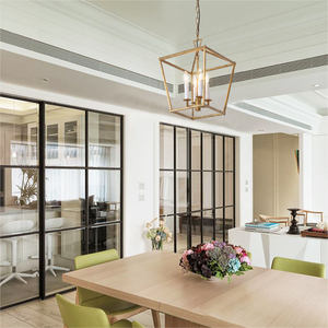 Vintage Art Design Hallway Kitchen Bar Restaurant Led Hanging <strong>Cage</strong> Candle Styles Ceiling Pendant <strong>Light</strong> - Product Image 5