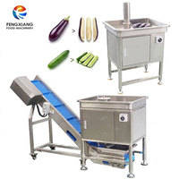 Machine commerciale VS-4 pour la découpe longitudinale en demi-coupes ou quartiers d'aubergines et de concombres, capacité 300 kg/h