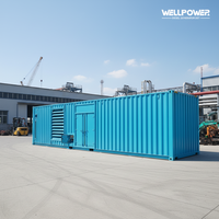 Groupe électrogène diesel silencieux en conteneur 1000 1100 1200 1500 KVA 50/60Hz avec ATS pour centrale électrique