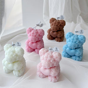 Creative Rose Heart Bear Aromaterapia candela di San Valentino regalo <span class=keywords><strong>per</strong></span> il suo commercio all'ingrosso romantico camera da letto decorazione - Product Image 2