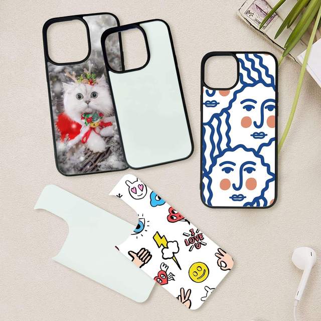 Wholesale 2D TPU PC Custom Print Sublimation Blanks Phone Case for Iphone 12 13 14 15 Pro Max Mobile Phone Covers