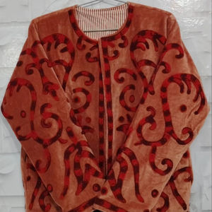 Chaqueta de terciopelo Suzani larga estilo vintage, elegante y casual para mujer, abrigo de invierno bordado a mano, cárdigan acogedor, vestido playero. - Product Image 1