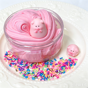 CHENXI Venta al por mayor Kit de Slime de Cerdito Kawaii, Slime Nube de Mantequilla Personalizado a Granel, Juguetes Sensoriales para Aliviar el Estrés - Product Image 4