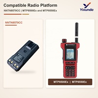 Batterie radio Motorola NNTN8570CC d'origine, 1250 mAh Li-Ion IMPRES pour radio portable TETRA MTP8500Ex MTP8550Ex, remplacement