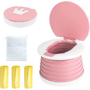 Nouveau produit : Siège de toilette pliable et extensible pour bébé, idéal pour les voyages, le camping et les situations d'urgence, en plastique pliable pour enfants - Product Image 1