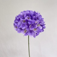 Bunga Hydrangea Prancis Buatan 65cm Tangkai Tunggal 132 Kelopak Kepala Bunga Bulat untuk Dekorasi Vas Pernikahan Grosir