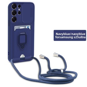 <span class=keywords><strong>Funda</strong></span> para Teléfono con Ranura para Tarjetas para <span class=keywords><strong>Samsung</strong></span> S25 Ultra S25 Edge, Soporte para Tarjetas con Ventana Deslizante y Orificio para Cordón, Cubierta Antigolpes - Product Image 4