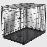 Cage pour chien robuste en treillis métallique soudé, pliable et portable, pour extérieur et intérieur, avec plateau – Vente en gros