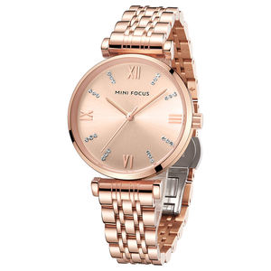 <span class=keywords><strong>MINI</strong></span> <span class=keywords><strong>FOCUS</strong></span> MF0335L nuevo <span class=keywords><strong>reloj</strong></span> de cuarzo Popular para mujer, relojes de pulsera dorados informales para mujer, relojes de moda de acero inoxidable para mujer - Product Image 6
