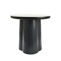 Table basse moderne en gros, meubles de salon, table à manger ronde avec colonne, bois TT-S124B