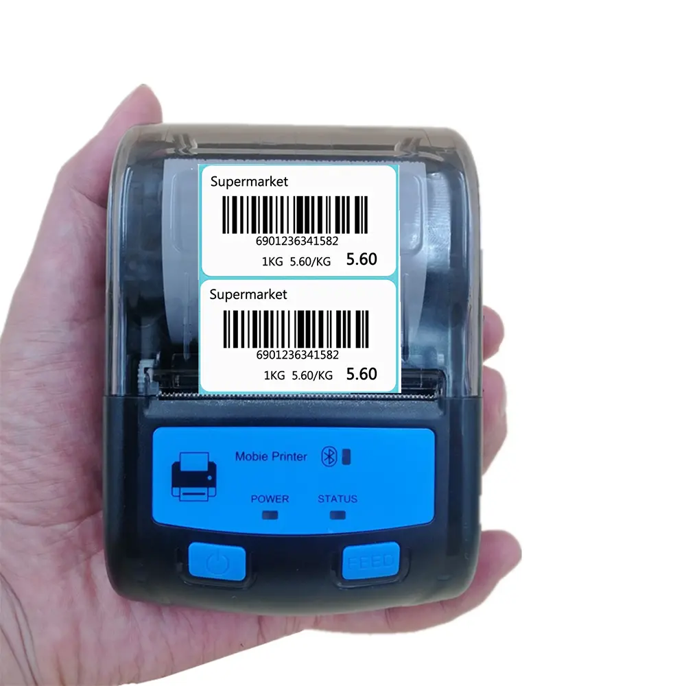 58Mm Bt Thermische Bonprinter Draagbare Label Printer Voor Android Ios Iphone Ipad Esc/Pos Terminal