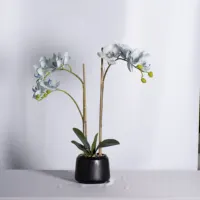인공 꽃 난초 진짜 터치 phalaenopsis 도매 난초 장식