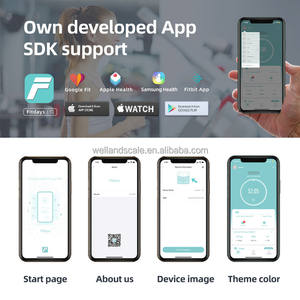 Balanzas de baño digitales Welland, analizador electrónico inteligente con aplicación, tipo de Sensor alimentado por batería, peso máximo 180kg - Product Image 5