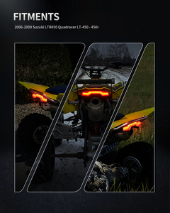 Luz Trasera Ahumada ED para <span class=keywords><strong>Suzuki</strong></span> Quadracer LT-R450 LTR 450 2006-2009, Lámpara Trasera para SXS ATV <span class=keywords><strong>Suzuki</strong></span> - Product Image 6