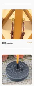 Wholesale 2.7M <strong>Garden</strong> Furniture Large Outdoor <strong>Parasol</strong> Patio Umbrella,Patio Outdoor Umbrella with <strong>Table</strong> <strong>and</strong> <strong>Chair</strong> for Coffee Shop - Product Image 6
