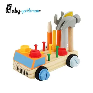 פופולרי חינוכי מוקדם ערכת כלי עשה זאת בעצמך עץ אגוז בורג צעצוע לרכב לילדים Z03060C