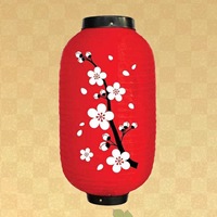 Lanterne en papier japonaise décorative d'extérieur, lanterne en PVC plastique pour Noël, lanterne en soie japonaise à vendre