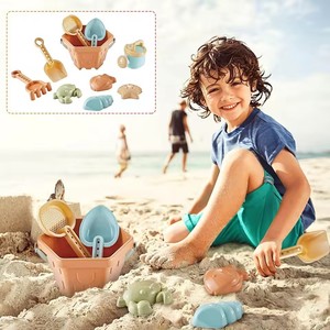 Jouets de plage pour bébés, jeux d'extérieur pour enfants, ensemble de jeu de sable, pelles et seaux en plastique pour creuser le sable, jouets aquatiques de plage pour enfants - Product Image 1