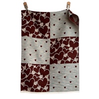 Écharpe longue jacquard en polyester pour homme, motif cœur, avec pompons, style universitaire, hiver, couleur douce, assortie, cache-cou polyvalent