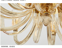 Luminaire nordique moderne en verre soufflé à la main Luminaire décoratif contemporain en cuivre et cristal