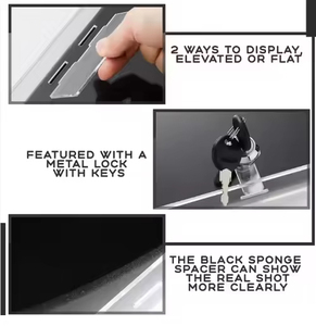 Hình chữ nhật rõ ràng lưu trữ Showcase Box với nắp Stackable <span class=keywords><strong>Acrylic</strong></span> khóa vòng vòng Vòng trang sức hiển thị trường hợp - Product Image 6