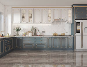 Mueble de Cocina Contemporáneo de Madera Maciza de Roble y MDF Ecológico, Isla de Cocina, Mueble de Entrada, Guardarropa, Baño AIMSP - Product Image 2