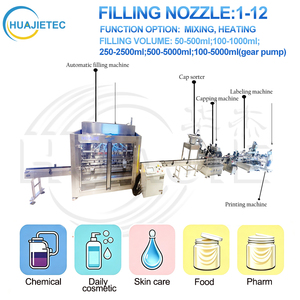 Máquina Automática de Llenado de Pistón para Líquidos HUAJIE, <span class=keywords><strong>Precio</strong></span> de Fábrica, para Llenado de Champú, Línea de Embotellado de Detergente - Product Image 2