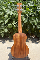 Ukulélé de concert Aiersi haut de gamme, 24 pouces, entièrement en koa massif, avec étiquette personnalisée, instruments à cordes à vendre, fabriqué en Chine