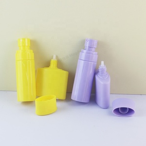 PET lujo 60ml mate HDPE Spray loción botella 50ml crema de manos botella <span class=keywords><strong>violeta</strong></span> púrpura viaje conjunto embalaje bomba para champú - Product Image 4