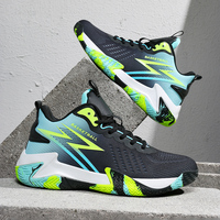 Chaussures de Basketball en Cuir Respirantes et Antidérapantes pour Hommes et Femmes, Style Sportif d'Extérieur, Collection Été-Automne 2026