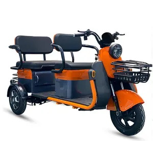 Cheap New Electric Electric Tricycle Rickshaw Taxi Renting Passenger Old Man With 2-3 Passenger Seat made in china