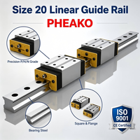 Rail de guidage linéaire carré DHH20U avec bloc remplaçable par rail coulissant de précision HIWIN pour machines-outils CNC en acier à roulement