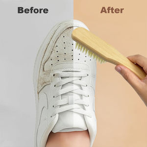 Spazzola multiuso per uso domestico spazzola per scarpe in legno spazzola per la pulizia con setole morbide - Product Image 6