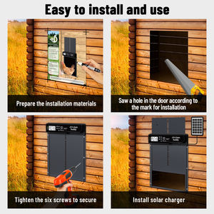 HHD WONEGG <span class=keywords><strong>Porte</strong></span> solaire automatique intelligente anti-pincement pour <span class=keywords><strong>poulailler</strong></span> électrique - Product Image 6