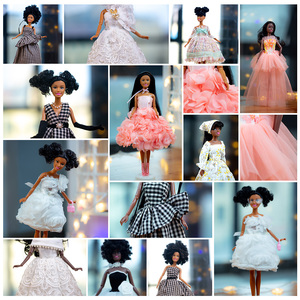 Poupées fille noire personnalisées en usine poupées afro-américaines avec vêtements <span class=keywords><strong>et</strong></span> <span class=keywords><strong>accessoires</strong></span> - Product Image 6