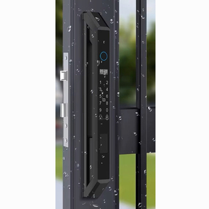 Thông minh cửa kính BLE Khóa cửa gỗ khung trượt cửa kính hợp kim nhôm khóa với điện thoại vân tay mật khẩu thẻ chìa khóa - Product Image 5