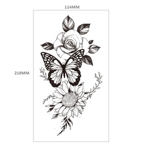 Pas cher et de haute qualité <span class=keywords><strong>sexe</strong></span> femmes tatouage temporaire papillon fleur tatouage autocollant étanche - Product Image 2