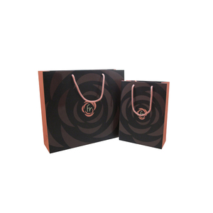 ถุงกระดาษของขวัญพิมพ์ลายโลโก้ตามสั่ง ทำจากกระดาษรีไซเคิล สีแพนโทน พร้อมเชือกรูดปิด สำหรับขายส่ง - Product Image 1