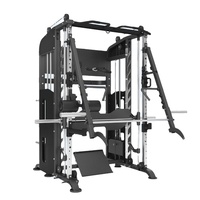Équipement de fitness multifonction FIBO, salle de sport à domicile, machine Smith, rack de musculation avec système de poulie