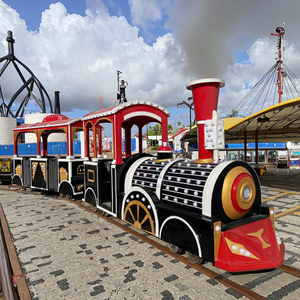 รถไฟเด็กเล่นแบบใช้แบตเตอรี่ สนามเด็กเล่นสนุกๆ รถไฟเด็กพร้อมราง - Product Image 1