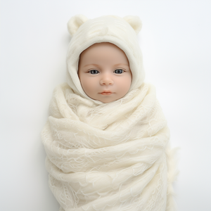 Jouet en pvc pour enfant, poupée de bébé réaliste, en plastique, indienne, de couleur noire, avec grands yeux, personnalisé et doux, mignon - Product Image 5