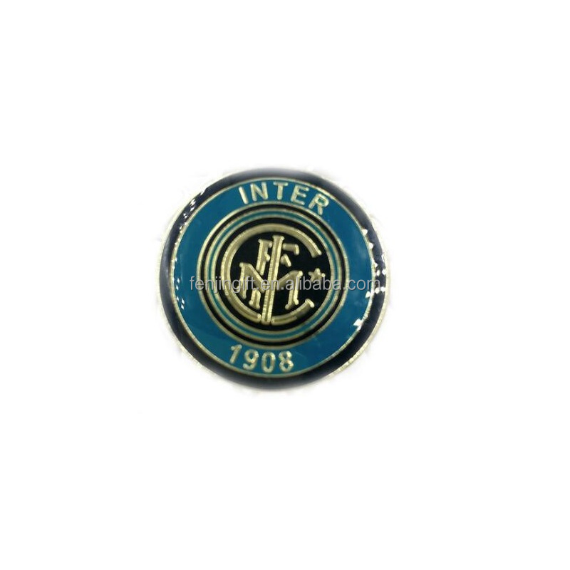 ユーロサッカーバッジ卸売チームピン高品質金属エナメル
