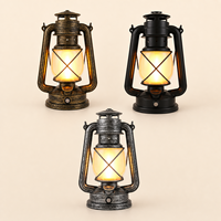 Lampe de camping portable, lampe de table vintage pour foyer et cour, lampe de table à manger LED rechargeable, lampe de bureau