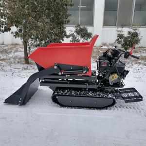 Piccolo autocarro con cassone ribaltabile ad alta efficienza a buon mercato portatile <span class=keywords><strong>Mini</strong></span> Carrier <span class=keywords><strong>Dumper</strong></span> 500 kg 800 kg benzina cingolato <span class=keywords><strong>Dumper</strong></span> - Product Image 4