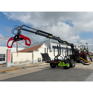 PTO CE认可的遥控<span class=keywords><strong>4</strong></span>轮柴油/汽油/电动液压泵站木材起重机，带起重机全地形车牵引车 - Product Image 4