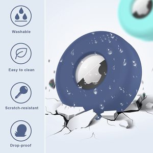 Étui en silicone écologique style dessin animé pour localisateur anti-perte compatible avec le réseau Apple Find My, housse étanche pour colliers de chat et de chien - Product Image 5