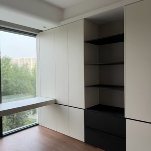BALOM Sliding <b>Door</b> with <b>Mirror</b> Modern Bedroom Closet High Gloss Soft Close Custom Color OEM Wholesale CE Certified - Product Image 3